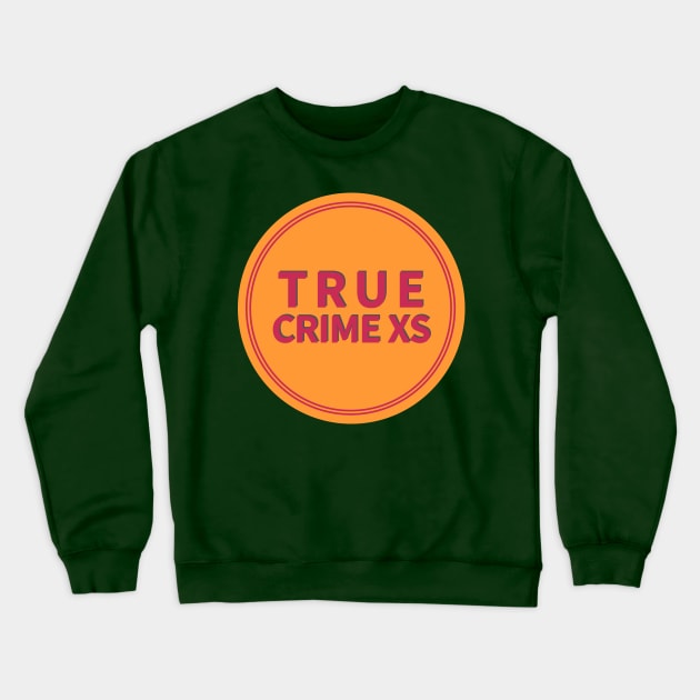 True Crime XS  Emblem Circle Crewneck Sweatshirt by truecrimexs